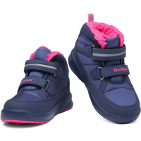 1 x Brand New ZYLDK Children s Winter Boots Boys Girls Warm Lining Winter Non-slip Snow Boots Cotton Shoes for Children,Blue Pink,37 - RRP €51.6