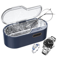 1 x RAW Customer Returns Ultrasonic cleaning device, 450ml ultrasonic cleaner ultrasonic device, 45kHz glasses cleaning device 4 timer cleaning modes for glasses, watches, earrings, dentures, coins, jewelry, rings - RRP €42.35