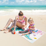 1 x RAW Customer Returns WERNNSAI Mermaid Beach Towel for Kids - 76 x 150cm Microfiber Sand Free Towels for Boys Bath Pool Camping Travel Quick Drying Ultra Absorbent Super Soft Beach Blanket Bath Towel - RRP €14.11