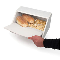 1 x RAW Customer Returns Lupia - Bread Bin NEW TREE WHITE Tree of Life, Preserves Bread Freshness, Versatile for Dry Food, Unique Design, Front Opening with Ventilation, 40x20x30cm, Clear, Wood - RRP €31.39