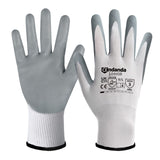 11 x Brand New ANDANDA work gloves, men s work gloves with PU coating, industrial protective gloves for mechanics and workshops, assembly gloves, grey, size. XL, 3 pairs - RRP €166.32