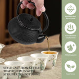 1 x RAW Customer Returns Liseng 300 ml Mini Cast Iron Japanese with Tea Strainer, Stovetop Applicable, for Espresso, Black Tea, Flower Tea, Puer, Strong Tea - RRP €19.74