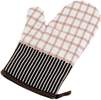 4 x Brand New Voarge oven gloves cotton set of 2 up to 180 C, suitable for cooking, baking, grilling, oven gloves, 1 pair, gift for women and chef beige  - RRP €44.36