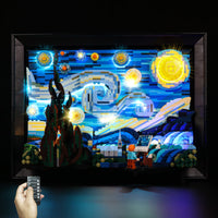 1 x RAW Customer Returns cooldac Led Light Kit for Lego 21333 Ideas Vincent Van Gogh Starry Night, Remote Control Led Light Set Compatible with Lego 21333 Vincent Van Gogh Starry Night Model Lights only, No Lego models  - RRP €43.36