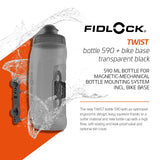 1 x RAW Customer Returns Fidlock Bottle 590 and Bike Base Magnetic Bicycle Bottle Holder Bicycle Drinking Bottle Bicycle with Holder Cup Holder Bicycle Cup Holder Drinking Bottle Holder Bicycle Drinking Bottle Holder - RRP €32.64