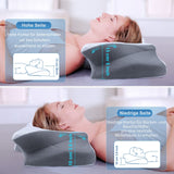 1 x RAW Customer Returns SAHEYER Memory Foam Pillow Neck Pillow Head Pillow, Ergonomic Orthopedic Pillow Side Sleeper Pillow Anti-Snoring Pillow for Side, Back Stomach Sleepers - RRP €38.54