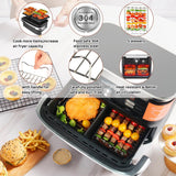 1 x RAW Customer Returns BYKITCHEN Airfryer Accessories for Ninja Flex Drawer AF500EU 10.4L,304 Grill Rack Hot Air Fryer Accessories for Ninja Foodi Flexdrawer Dual Zone AF500EU AF500EUCP,Compatible with Cecotec Dual 9000 9L - RRP €20.09