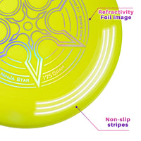 1 x RAW Customer Returns Indy - Dirty DISC 175 g Yellow Frisbee, Professional Frisbee, Throwing Disc, Flying Disc, Sports Toy, Sports Game for Children and Adults - RRP €14.11