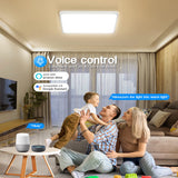 1 x RAW Customer Returns Eregou 24W LED Ceiling Light Dimmable, App Smart Ceiling Lamp LED Panel, 2400LM Wifi Light for Bedroom Living Room Office Kitchen, Compatible with Alexa Google Assistant - RRP €29.5