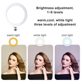 1 x RAW Customer Returns Starbea 10 Selfie Ring Light with Tripod Stand and Phone Holder Photographic Lighting LED Circle Ring Light RGB Camera Light for Makeup YouTube Tiktok RGB  - RRP €36.99