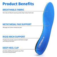 1 x RAW Customer Returns TOPSOLE Orthopedic Insoles Arch Support Shoe Insoles for Flat Feet, Plantar Fasciitis, Foot Pain, High Arch, Overpronation, Metatarsalgia, Heel Spur Insoles for Men Women - RRP €22.42