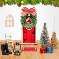 1 x Brand New Udbrud gnome door accessories Christmas set, 13 pieces gnome door Nissedor with accessories gnome house Christmas decorations Christmas decorations with Christmas tree fence for children gifts - RRP €6.11