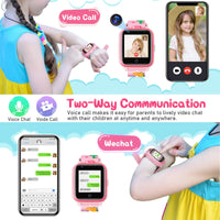 1 x RAW Customer Returns Mingfuxin 4G Kids Smartwatch, Waterproof Smartwatch Phone with Dual Camera, Children GPS Tracker with WiFi Video Phone Call SOS for Girls Boys 3-14 Birthday Gifts Pink  - RRP €79.99