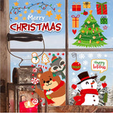 8 x Brand New Rheskbecy Christmas window decals, Christmas window pictures self-adhesive, window stickers, Christmas decoration, stickers for glass window doors, static Christmas stickers 2316  - RRP €163.2