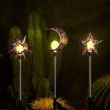 1 x RAW Customer Returns Trymeuro solar lights for outdoor garden decoration with waterproof, 3 pieces sun moon star LED solar lamp for path lawn patio balcony yard backyard decoration - RRP €29.23