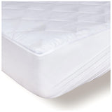 1 x RAW Customer Returns Padded Mattress Cover 160x200 - Flap up to 40 cm with Elastic Rubber around the Contour - Mattress Protector 160x200 - Oeko Tex and Breathable - Not Waterproof - RRP €20.99