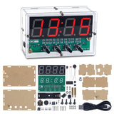 1 x RAW Customer Returns DONGKER DIY Digital Clock Kit with 4 Digit Electronics Soldering Practice Kit with Circuit Board for DIY Soldering Student STEM Project for Teaching Light Controlled Alarm Clock for Beginners and Electronics Lovers - RRP €21.69