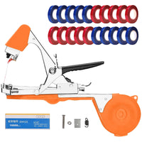 1 x RAW Customer Returns DrRobor Tomato Tying Machine Garden Plant Tape Machine for Grapes, Vine, Tomatoes, Vegetables, Fruits and Flowers Orange  - RRP €32.99