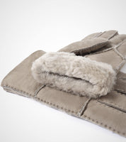 1 x Brand New YISEVEN Men s Durable Sheepskin Mittens Lambskin Gloves Mittens Sherpa Fur Flip Cuff Thick Wool Lined and Heated Warm for Winter Cold Weather Dress Driving, Taupe Suede L - RRP €26.54