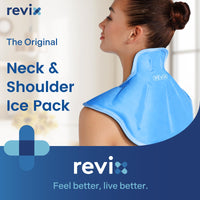 1 x RAW Customer Returns REVIX Gel Cooling Pads for Neck and Shoulder Injuries, Reusable Gel Cold Compress for Pain Relief, Extra Large and Long Cold Compress Made of Soft Fabric - RRP €30.0