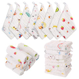 1 x RAW Customer Returns Fingertoys 8 Pack Baby Muslin Washcloths, Newborn Muslin Cloths, Soft Newborn Baby Face Cloths, Multipurpose Baby Towel for Girls and Boys Baby Towels, 25x25cm - RRP €9.88