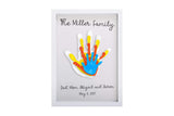 1 x RAW Customer Returns Pearhead Clear Family Handprint Frame, Family Print Keepsake, Multicolor DIY Art - RRP €32.54