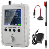 1 x RAW Customer Returns Aideepen Digital Oscilloscope Kit, 2.4 Inch Shell TFT Portable Handheld Oscilloscope with BNC Clip Cable and Soldered DC AC Power Supply, 9V Battery Button - RRP €43.36