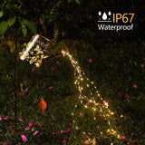 1 x RAW Customer Returns Outdoor Garden Solar Watering Can LED Butterfly Light Waterproof Butterfly Pattern Decorative Retro Garden Table Patio Pathway Walkway - RRP €34.43