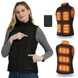 1 x RAW Customer Returns FERNIDA Heated Vest for Women, Slim Fit Heated Women s Vest with Battery, Winter Warm Outdoor USB Charging Electric Heating Vest with 8 Heated Zones, M - RRP €103.99