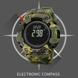 1 x RAW Customer Returns findtime digital watch men military sports watch for men digital large tactical wristwatch with compass world time 5ATM waterproof outdoor watch men with light stopwatch countdown alarm clock - RRP €36.29