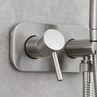 1 x RAW Customer Returns Tecmolog Bidet Set Concealed WC Shower Stainless Steel Cold and Hot Water Bidet Hand Shower with Hose and Holder Nickel, WS024F9 - RRP €69.5