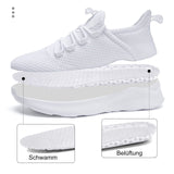 1 x RAW Customer Returns AZSDXS Women s Shoes Sneakers Running Gymnastics Comfortable Sneakers Running Shoes Volleyball Padel Work Walking Gym Sports Tennis Shoes, White 39 - RRP €58.8