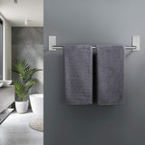 1 x RAW Customer Returns KES towel rail bathroom towel holder without drilling bath towel holder stainless steel SUS304 towel holder rod bath towel holder 50cm brushed, A7000S50B-2 - RRP €29.99