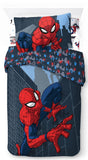 1 x RAW Customer Returns Jay Franco Marvel Spiderman City Streets 100 cotton 3-piece bedding set 135x200cm single size - duvet cover fitted sheet 90x200 cm pillowcase 50x70 cm - RRP €48.52