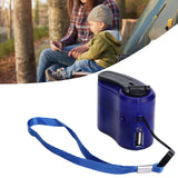 1 x RAW Customer Returns Pssopp USB Crank Charger Portable USB Crank Phone Emergency Charger Emergency Power Supply for Cell Phone for Outdoor Hiking Camping Blue  - RRP €11.76