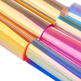 1 x RAW Customer Returns GORGECRAFT 7Pcs PVC Holographic Sheet 21cm x 30cm 8 x 12 Transparent Iridescent Vinyl Rainbow Glossy Clear Film Mirrored Foil Fabric for Shoes Bag Sewing Patchwork Window - RRP €18.99