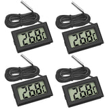 1 x RAW Customer Returns Thlevel 4PCS Mini LCD Digital Thermometer with Waterproof External Probe for Refrigerator, Freezer, Aquarium - RRP €13.5