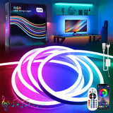 1 x RAW Customer Returns BAGZY RGB Neon LED Strip 20M, LED Tube Neon LED Strip 230V Outdoor IP65 Waterproof Flexible, Bluetooth App Control DIY Light Strip, with Power Supply, Music Sync, for Indoor Outdoor - RRP €167.21