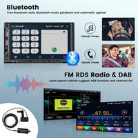 1 x RAW Customer Returns Android 13 Carplay Car Radio with Navigation 2 Din Car Radio with Android Auto 7 Inch Touch Display DAB Radio Support WiFi Bluetooth FM RDS 6 USB Port Rear View Camera - RRP €149.99