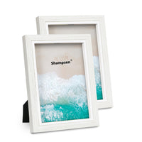 1 x RAW Customer Returns Shampsen 13x18 Picture Frame White Picture Frame with High Definition Glass for Wall Mounting Table Display - RRP €17.7