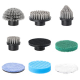 1 x RAW Customer Returns Replacement Brush Heads, 9 in 1 Electric Cleaning Brush Brush Head, Electric Spin Scrubber Brush Accessory Set for Hoofun Spin Power Scrubber - RRP €22.43