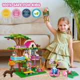 1 x RAW Customer Returns HOGOKIDS Tree House STEM Building Toy - Creative Construction Set 613PCS Forest House Building Blocks Tree House with Fountain and Animals, Construction Toy for 6 7 8 9 10 Kids Girls Boys - RRP €26.21