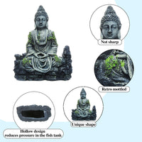 1 x RAW Customer Returns Uotyle Aquarium Decoration Buddha Aquarium Decoration Buddha Figure Aqua Decor Resin Buddha Statue For Fish - RRP €16.13