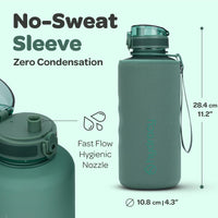 1 x RAW Customer Returns Hydracy Drinking Bottle with Fruit Insert - 2L Water Bottle - BPA-Free Drinking Bottle with Time Marking Leak-Proof Sports Bottle - Condensation-Free for Sports and Outdoor - RRP €28.08