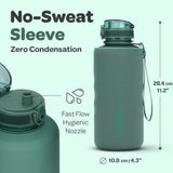 1 x RAW Customer Returns Hydracy Drinking Bottle with Fruit Insert - 2L Water Bottle - BPA-Free Drinking Bottle with Time Marking Leak-Proof Sports Bottle - Condensation-Free for Sports and Outdoor - RRP €27.97