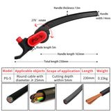 2 x RAW Customer Returns Ratchet Wheel Wire Stripper, Cable Knife PG-5 Cable Stripper For 25mm Comm PVC LV PG5  - RRP €67.98