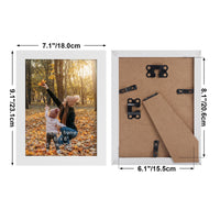 1 x RAW Customer Returns EXYGLO Set of 7 picture frames 15 x 20 cm, white photo frame collage for 20 x 15 cm photos and pictures, modern frame, light and thin - wall or table display - RRP €29.23