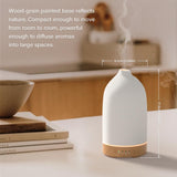 1 x RAW Customer Returns SALUBRITO Ceramic Aroma Diffuser, White Diffuser for Essential Oils, Ultrasonic Humidifier Fragrance Oil Diffuser, Aromatherapy Diffuser for Fragrance Oils, BPA Free and Automatic Shut-Off - RRP €35.99