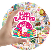 37 x Brand New 100pcs kids funny stickers, eggs identify, rabbit decorate post, as gift presents, kids sticker toys - RRP €223.48