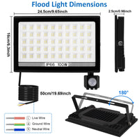 1 x RAW Customer Returns T-SUNUS LED spotlight outdoor 100W, LED floodlight super bright outdoor spotlight cold white LED headlight IP66 waterproof 11000LM for driveway garage hallway garden 2 pieces - RRP €45.99